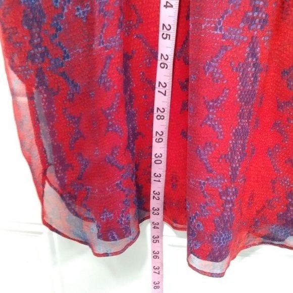 Aryn K Silk Flutter Dress T Back XS - Picture 12 of 14